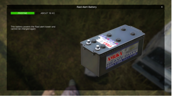 Raid Alert Battery